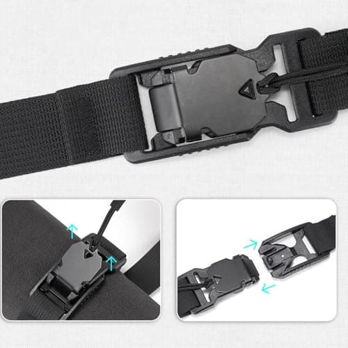 Backpack with Magnetic Chest Strap - Adjustable Backpack Straps With Clips | Belt Quick Release Buckle | Heavy Duty Adjustable Magnetic Replacement | Backpack Chest Harness Carry- Baggage Straps — view 5