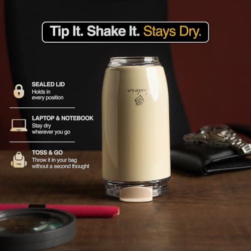 VAELORA Coffee Cup, Vacuum Insulated Stainless Steel Thermal Flask 350ml — view 4
