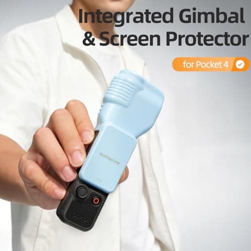 Honbobo Gimbal Screen Lens Protector for DJI Osmo Pocket 4, Protective Case Gimbal Cover Lens Cover Screen Protector Camera Protection Accessories Cap for DJI Osmo Pocket 4 (Pink Protective Cover) — view 2