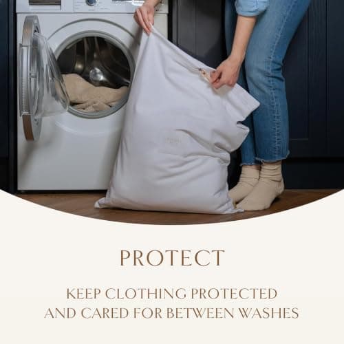 Hayden Hill Luxury Organic Cotton Travel Laundry Bags, Small & Large 2 Pack — view 5