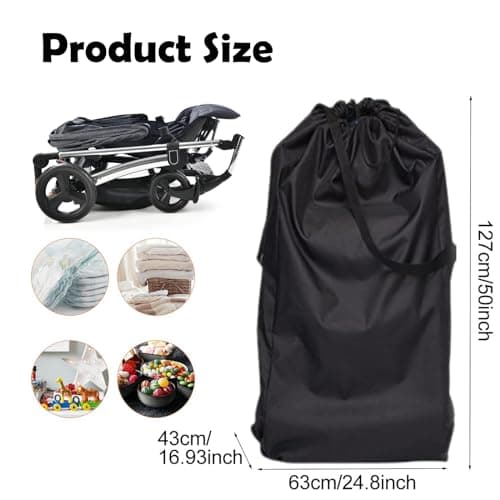 Airplane Stroller Travel Bag - Waterproof Gate Check Bag - Pushchair Cover - Large Portable — view 2