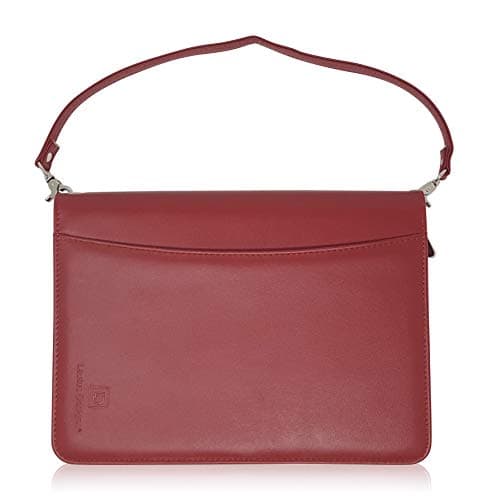 Lautus Designs Zippered Business Padfolio – Premium PU Leather Portfolio Organizer, Small Notepad & 8-Inch Tablet Sleeve – Binder for Work, Meetings & Travel – Burgundy — view 4