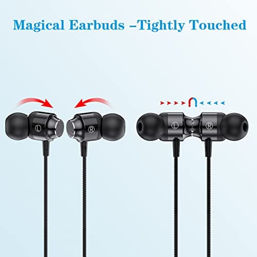 Earphones, Wired In-ear Headphones with Pure Sound and Powerful Bass, Lightweight Wired Earphones with Microphone and Volume Control, Corded Earbuds for Samsung, Android, Smartphones and 3.5mm Devices — view 4