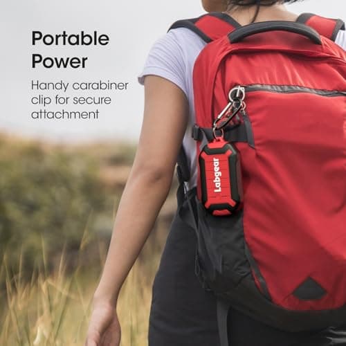 Labgear Powerbank IP67 Waterproof, Rugged 10,000mAh Portable Type-C Fast Charging QC 3.0, Worksite Power Bank Charger for Smartphones — view 2