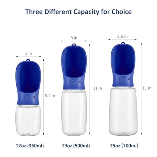 WePet Portable Dog Water Bottle, 550ml, Leak Proof Puppy Water Dispenser with Drinking Feeder for Pets Outdoor Walking, Hiking, Travel, Food Grade Plastic — view 4
