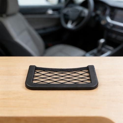 Car Side Door Storage Net Pocket, Elastic Mesh Organizer — view 4