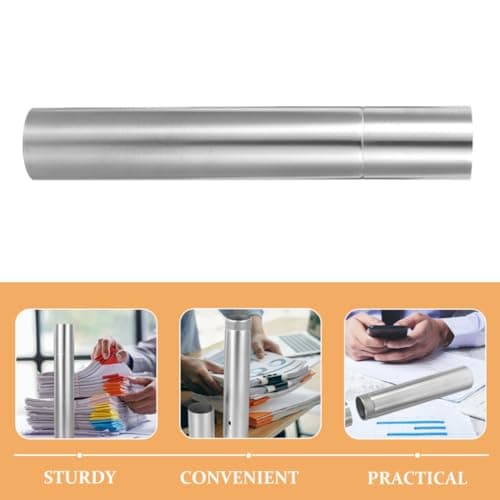 DIYEAH Vintage Certificate Tube Stainless Steel Document Holder for Travel — view 5