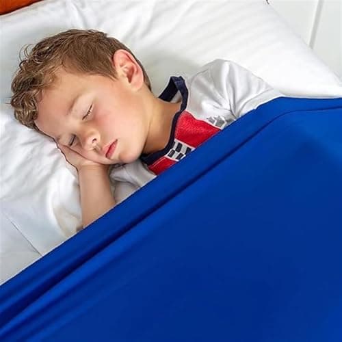 TOSOFT Autistic Kids & Adults Sensory Compression Bed Sheets Blanket Soft Lightweight Breathable Sleeping Pockets Sock Great For Restless Young Sleepers(Grey,Twin 98x147cm/39x58in) — view 2