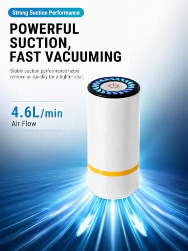 Uadme Food Vacuum Sealer, Handheld Automatic with Battery — view 4