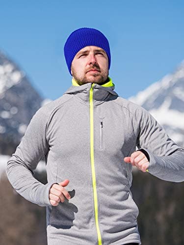 Geyoga 3 Hole Knitted Full Face Ski Mask Winter Balaclava Warm Full Face Cover Thermal Skiing Mask for Men Women Sport Outdoor(Kid Size,Royal Blue) — view 5