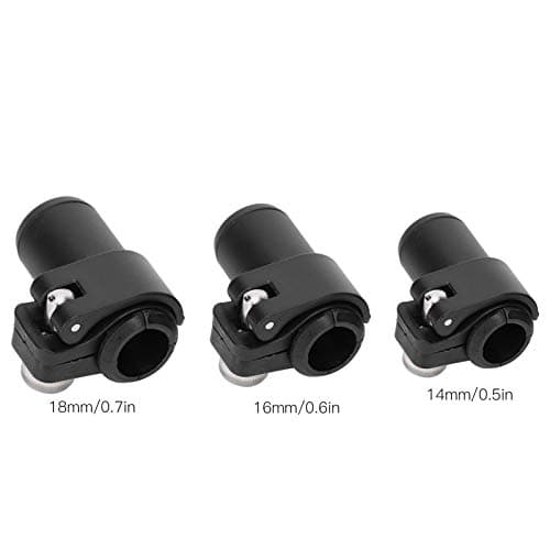 Climbing Stick Pole External Lock, 3Pcs Adjustable Outdoor Leisure Trekking Flip Hiking Sticks Lock 16 18 14mm Wear Resistant Replacement Walking Accessories for Mountaineering Backpacking Black — view 4