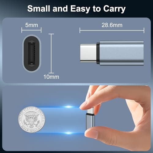 kigpozi 7 Pack Lightning to USB C Adapter for iPhone,Fast Charge Data Sync — view 4
