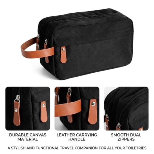 Travel Toiletry Bag, Mens Wash Bag, Large Travel Wash Bag, Durable Mens Toiletry Bag, Toiletry Bags for Business Trips and Outdoor Activitie — view 3