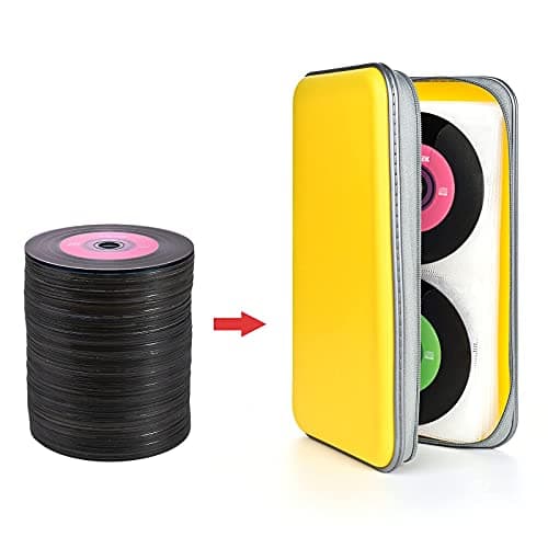 DVSICK DVD Case, 96 Capacity CD Case Hard Plastic, for Car, Home ＆ Travel — view 6