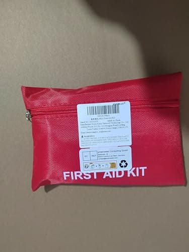 Mini First Aid Kit,108 PCS Small First Aid Kit Medical First Aid Kit Travel Size Includes Bandage Tablets Cotton Swabs First Aid Guid for Travel Home Cycling Hiking Camping Survival — view 3