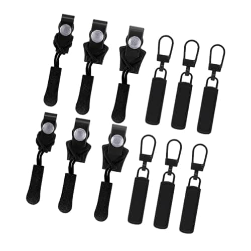 PIXZCSA Metal Zipper Repair Kit Smart Solution Durable Zipper Head Replacement for Jeans Handbags Travel Luggage Metal Repair Kit Backpack Puller — view 3