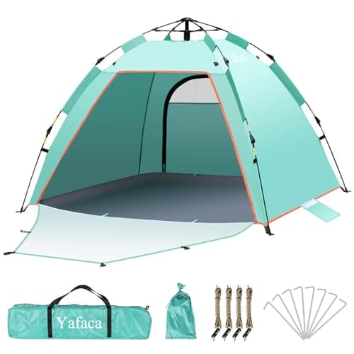 Pop Up Beach Tent, 1-3 Person Automatic Large UV 50+ Shelter Tent 2 Doors