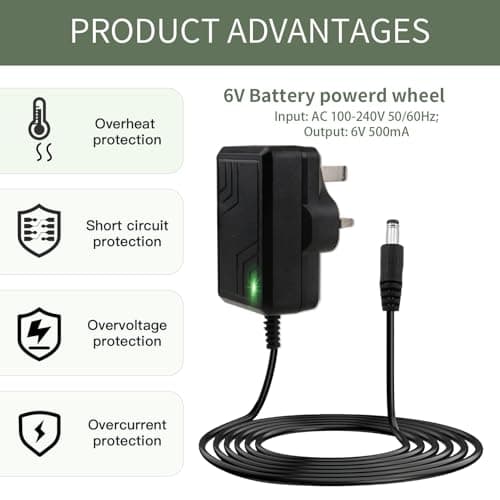 6V Battery Charger for Child Electric Car, Kids Electric Car — view 4