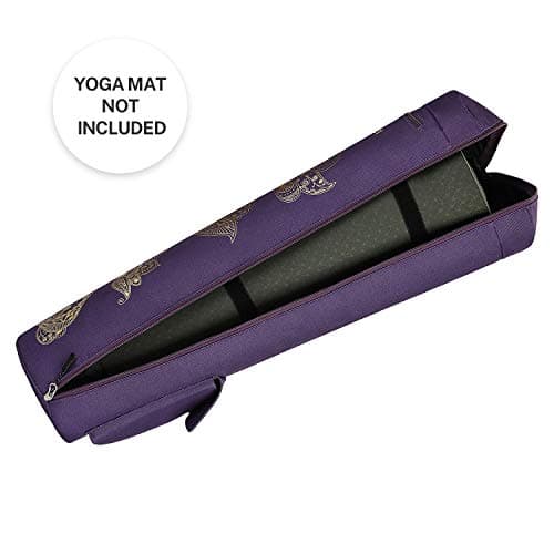 Gonex Yoga Mat Bag, Full-Zip Mat Carrier, Purple — view 5