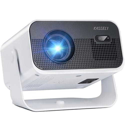 Portable Mini Projector, 720P Native HD with WiFi 6 & Bluetooth 5.2, 4K