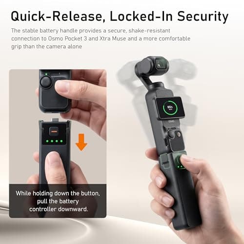 Founist Osmo Pocket 4 Battery Handle for DJI Osmo Pocket 4 Accessories — view 4