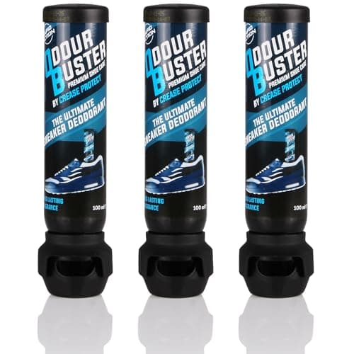 Odour Buster Shoe Deodoriser Spray - Eliminates Trainer & Shoe Odours - Perfect for Football Boots & Smelly Shoes - Anti Odour Freshener (1 g (Pack of 3))