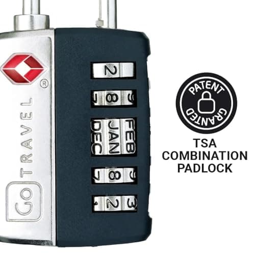 Go Travel TSA Luggage Lock - My Date Combination, for Suitcases — view 3