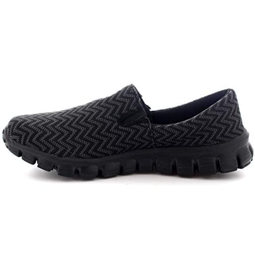 Get Fit Women’s Slip-On Walking Shoes - Lightweight Breathable Trainers with Memory Foam - Casual Work Sneakers - Comfortable Gym, Travel & Everyday Wear - Black - UK4/EU37 — view 2