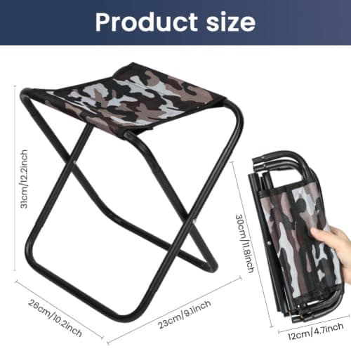 OFFCUP Folding Stool, Mini Portable Foldable Outdoor Camping Stool — view 2
