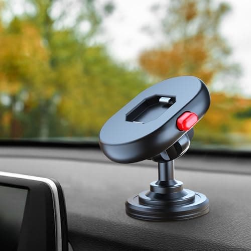 Generisch Mobile Phone Holder for Car, 360° Swivelling Smartphone Holder, Quick Release with Shock Absorption for Robust Use on Boat, Offroad, Truck, Travel, and Road — view 3