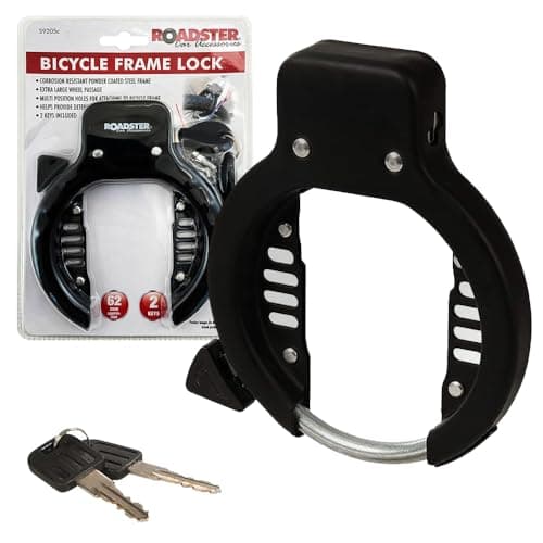 Bicycle Frame Wheel Clamp Lock - Maximum Security for Bikes | Simple, Fast & Easy to Apply | Suitable for Everyday Use | Heavy Duty, Strong, Reliable & Long Lasting