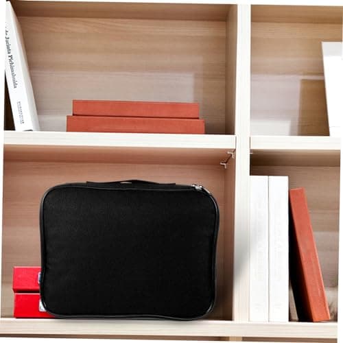 TEMPNAP 2pcs Multi-Layer Document Storage Box with Combination Lock, Large Capacity Gorsgrain Paper Files Case for Home and Travel Organiser — view 6