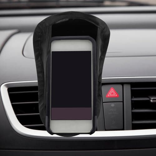 BETOOKY Car Phone Sun Blocking Umbrella with UV Protection, Sun Shade Cover and Glare Protector, Dashboard Mount Phone Stand for Bike and Motorcycle, Made of Sunblocking Fabric with Rubber — view 5