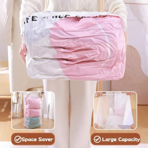 3Pcs No Pump 3D Vacuum Storage Bags, Press and Seal Compression Bags (BB) — view 2
