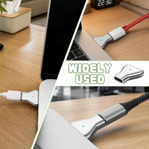 USB-C to Magnetic Adapter for MacBooks, for Magsaf Connector Type C to Magsaf2 T-Head, 100W PD Fast Charging Converter for MacBooks Air Pro 2013-2015 — view 5