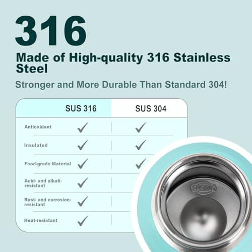 UZSPACE Metal Water Bottle, 316 Stainless Steel Drinks Bottle, 700ml — view 5