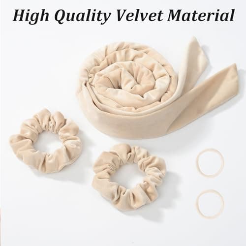 Heatless Curlers Headband - 5PCS No Heat Overnight Curls Headband - Soft Sleep Overnight Hair-Curls Set - Hair Curlers Rods Curling Gift Kit for Women Girls Short & Long Hair(Off-white) — view 2