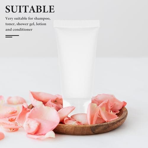 OHPHCALL 50pcs 20ml Pe Pp Refillable Squeeze Bottles for Lotion Travel — view 4