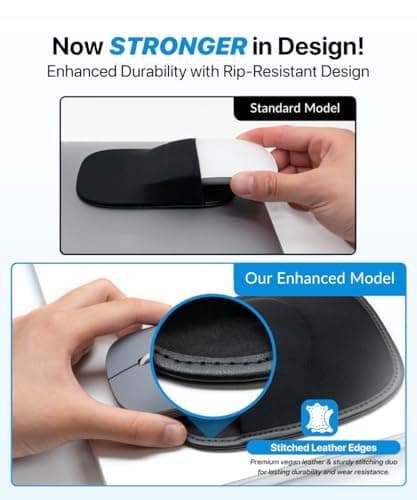 Afterplug Stick-On Mouse Holder for Laptop, 3M Adhesive Elastic Pouch — view 3