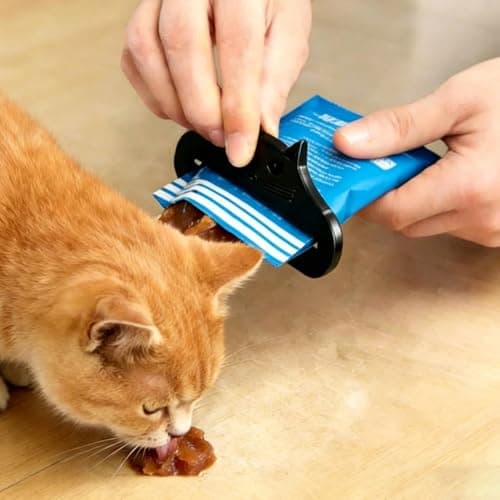 5 Pack Cat Food Pouch Squeezer Set, Multi-Pet Feeding Tools, Easy Squeeze — view 5