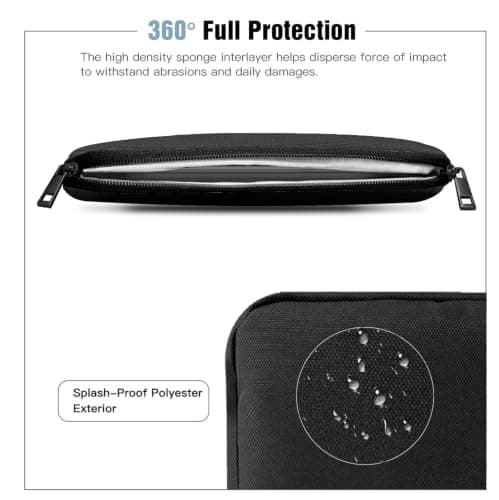 TiMOVO Laptop Sleeve for MacBook Neo/Air/Pro, 13.3-14 Inch, Black — view 5