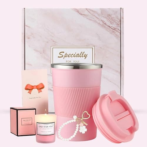 Artlive Gifts for Women – Travel Mug, Scented Candle & Keychain | Birthday, Valentine’s, Pamper Gift for Her, Thank You & Unique Gift for Wife, Mother, Girlfriend, Friend, Colleague