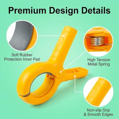 8 PCS Large Beach Towel Clips for Sun Loungers — view 4