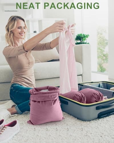 Julai Travel Shoe Bags, Velvet Drawstring Shoe Bags — view 5