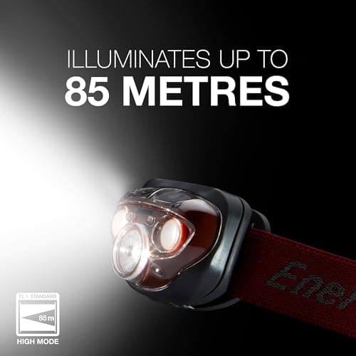 Energizer Vision HD+ 315 Lumen Head Torch, Rust Red Headlight — view 6