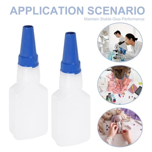 20pcs Small Plastic Glue Bottle with Fine Tip, 20ml White Dispenser — view 3