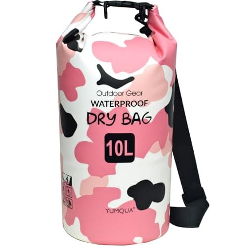 YUMQUA Waterproof Dry Bag Backpack 5L/10L/20L/30L/40L, Roll Top Floating Waterproof Storage Bags for Kayaking, Boating, Swimming, Hiking, Camping and Fishing