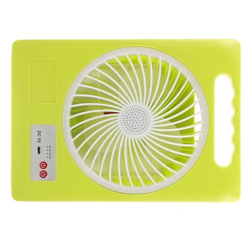 Ciieeo Portable 3-speed Adjustable Fan Solar Powered, Camping Fan LED Light with Rechargeable 1200mah Battery, Foldable Design with Type-c Charging Port for Outdoor Camping Emergency