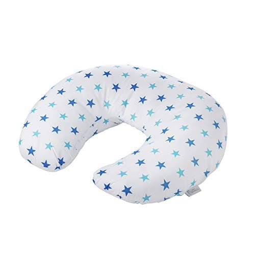Breast Feeding Nursing U Pillow Little Star Blue | Mother & Baby Awards 2022 Shortlisted |Plush Cotton Cover, Multi-Purpose Support for Pregnancy, Breastfeeding, and Baby Sitting — view 5