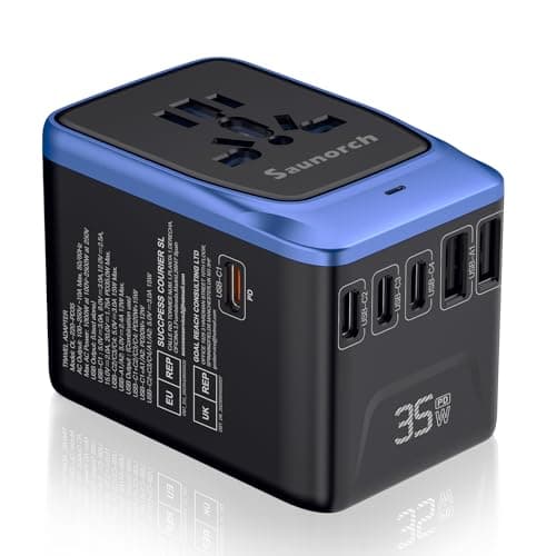 SAUNORCH Universal International Travel Power Plug Adapter, AC Outlet